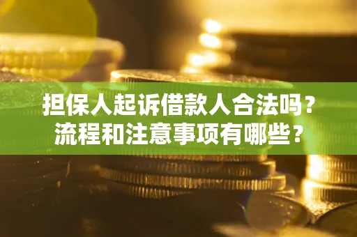 北京担保人起诉借款人合法吗？流程和注意事项有哪些？