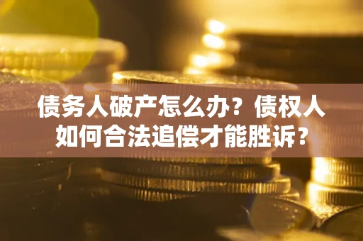 北京债务人破产怎么办？债权人如何合法追偿才能胜诉？