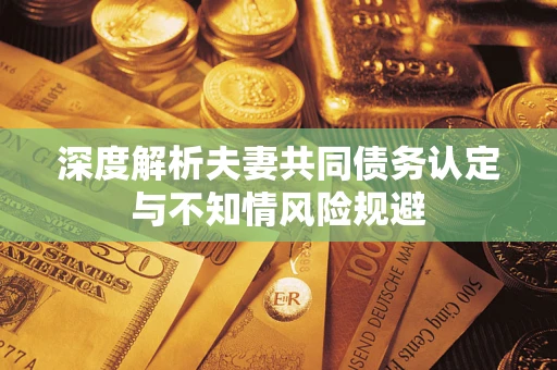 北京深度解析夫妻共同债务认定与不知情风险规避