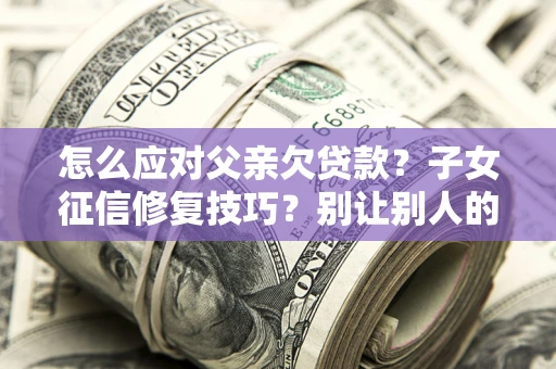 北京怎么应对父亲欠贷款？子女征信修复技巧？别让别人的债务拖垮你的人生