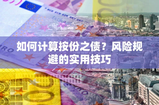 北京如何计算按份之债？风险规避的实用技巧
