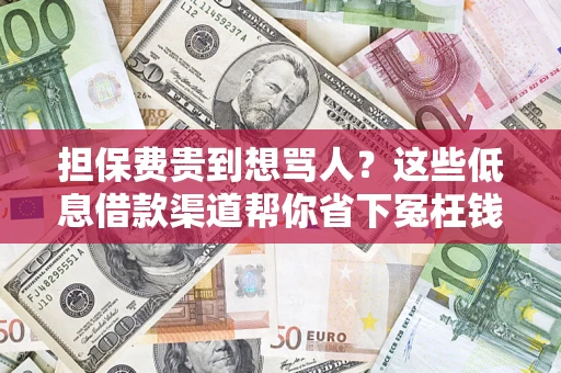 北京担保费贵到想骂人？这些低息借款渠道帮你省下冤枉钱