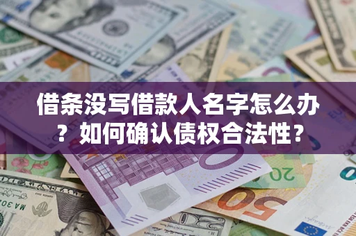 北京借条没写借款人名字怎么办？如何确认债权合法性？