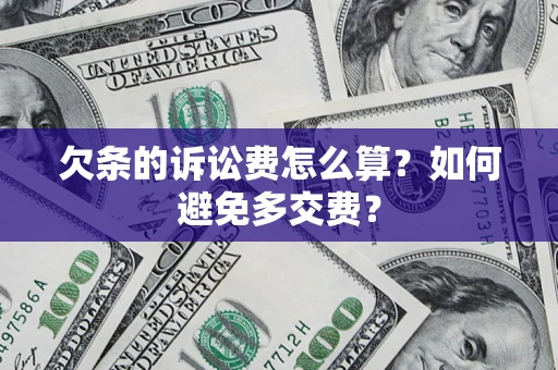 北京欠条的诉讼费怎么算？如何避免多交费？