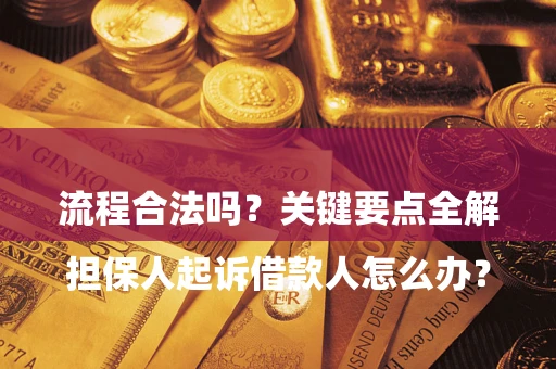 北京

担保人起诉借款人怎么办？流程合法吗？关键要点全解析